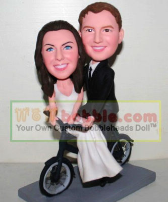 Bicycle bobblehead cake toppers- 10887 Bicycle bobblehead cake toppers- 10887